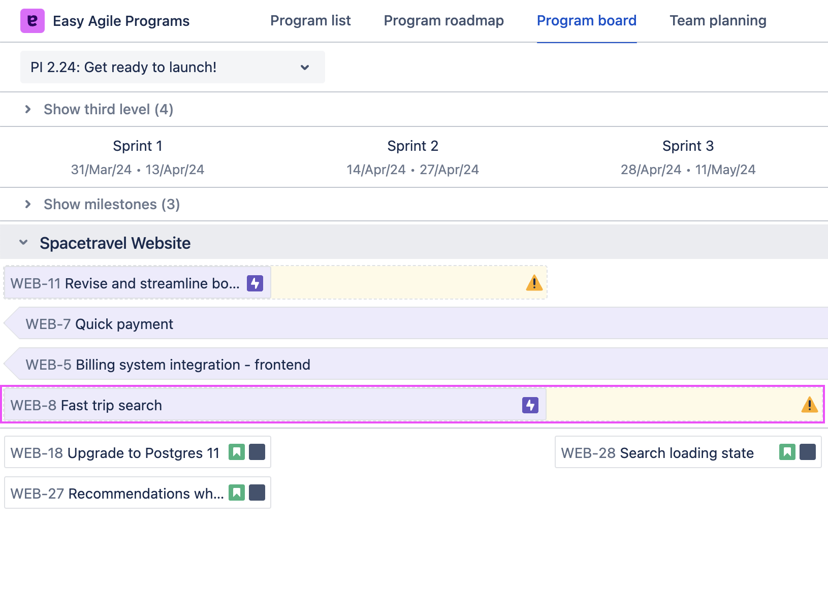Program board scheduling conflict highlighted.png