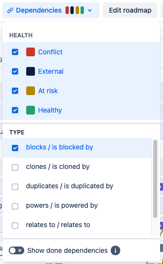 Program roadmap Dependencies dropdown.png