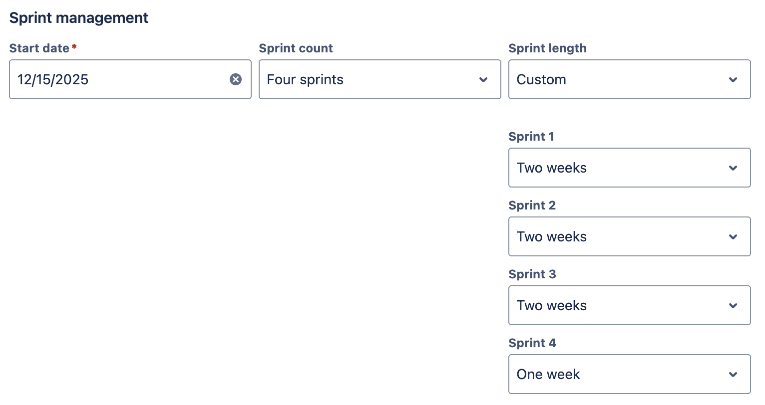 Create Increment custom sprint lengths.png