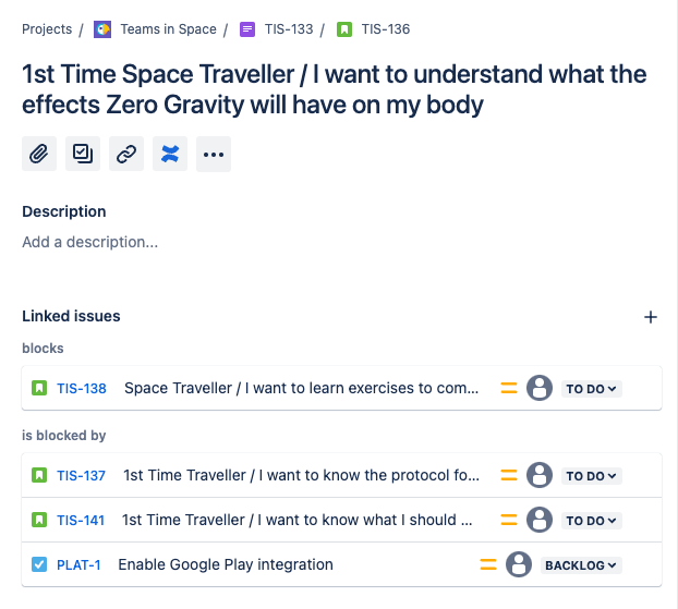 Jira Cloud issue links as seen on User story map.png