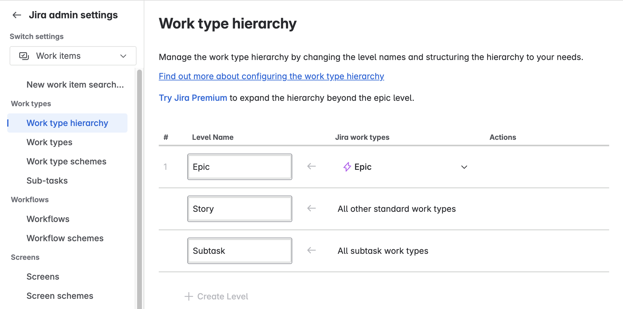 Jira Cloud Work type hierarchy Standard.png