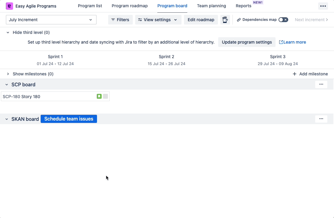 A GIF showing clicking on an issue key and then a large popup showing the Jira issue view