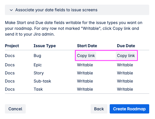Create Roadmap fields to screens non-admin copy link highlighted.png