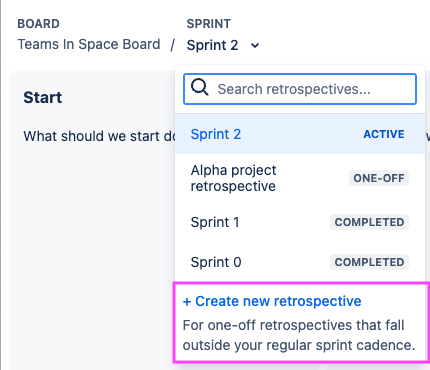Retro list Scrum board Create new highlighted.png