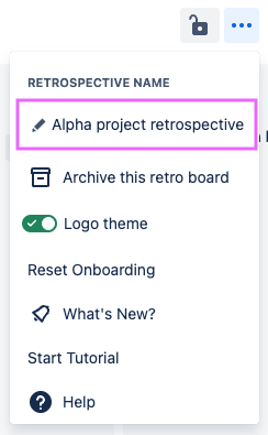 Retrospective menu Retrospective name highlighted.png