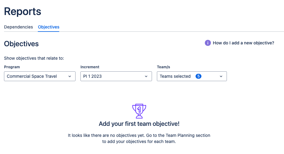Programs Objectives report Add your first.png