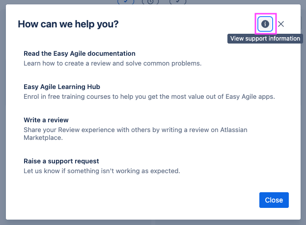 Support dialog info button highlighted.png