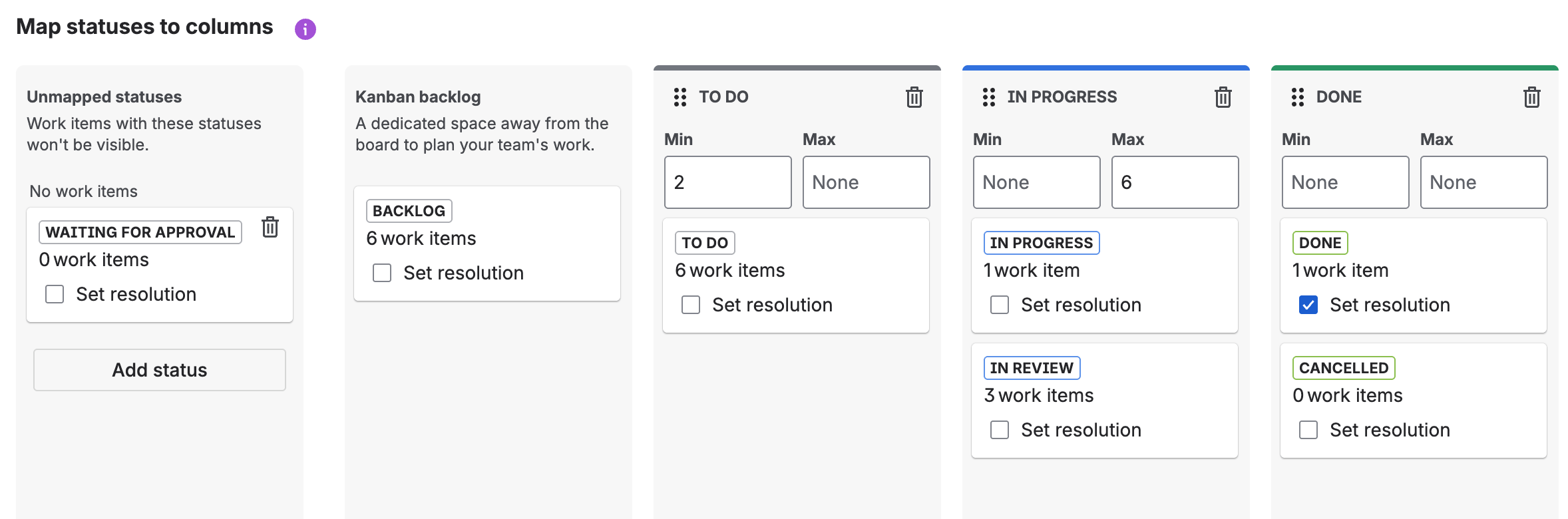 Jira Cloud Kanban board column config with unmapped.png