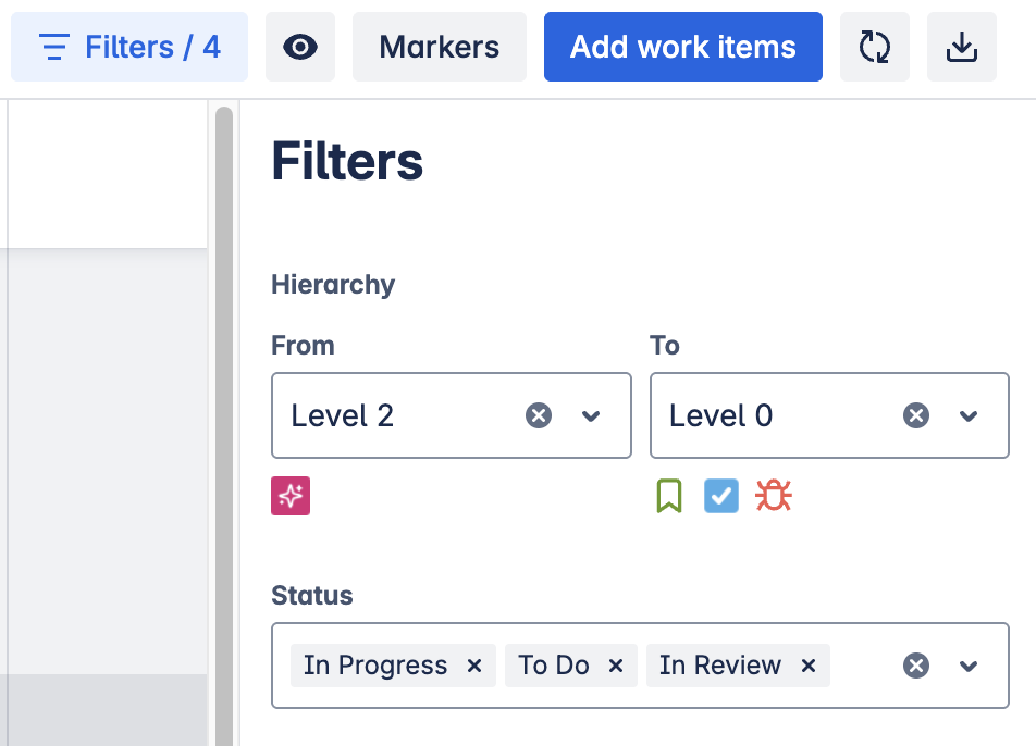 Filters button and drawer hierarchy levels.png