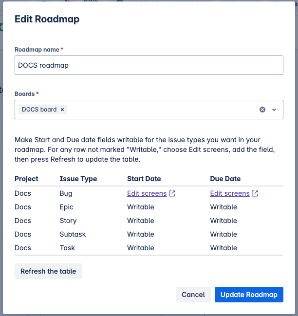 Edit Roadmap date fields Jira admin.png